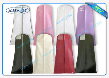 耐久70gsm -スーツのちり止めの非編まれた生地袋のための150gsmによって印刷されるポリプロピレンの非編まれたスーツ カバー
