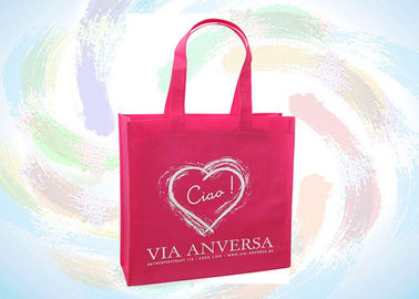 買物をするパッキングのためのピンク/黒の Eco 赤く/友好的な印刷された PP 非編まれた袋